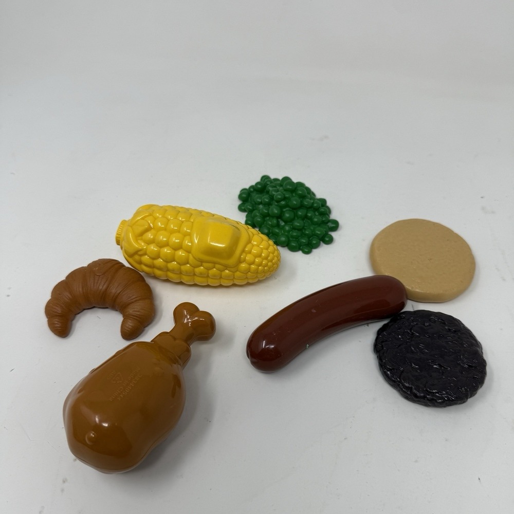 Play Food Pretend Kitchen Toys Lot Food Corn Bun Hotdog Peas Little Tikes & More